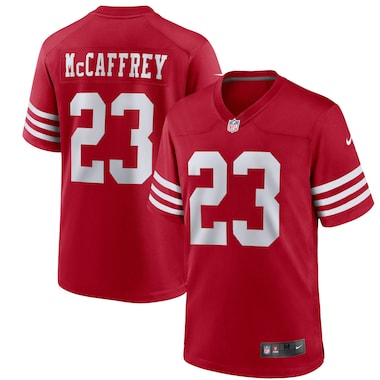 Youth Nike Christian McCaffrey Scarlet  Game Jersey