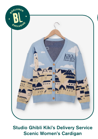 Studio Ghibli Kiki's Delivery Service Scenic Women's Cardigan