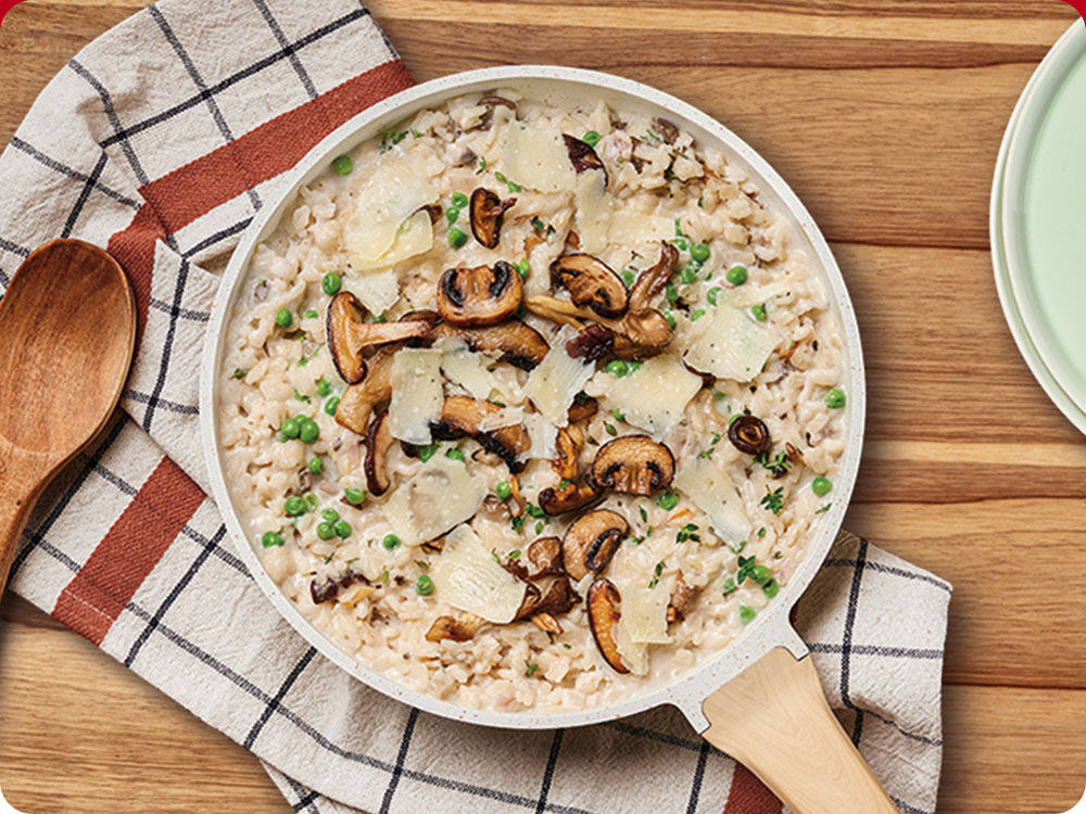 Mushroom & Pea Risotto