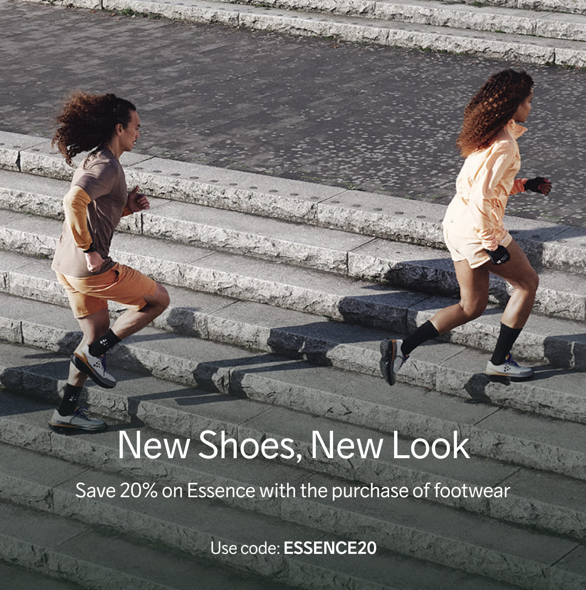 New Shoes, New Look - Save 20% on Essence with the purchase of footwear. Use code: ESSENCE20