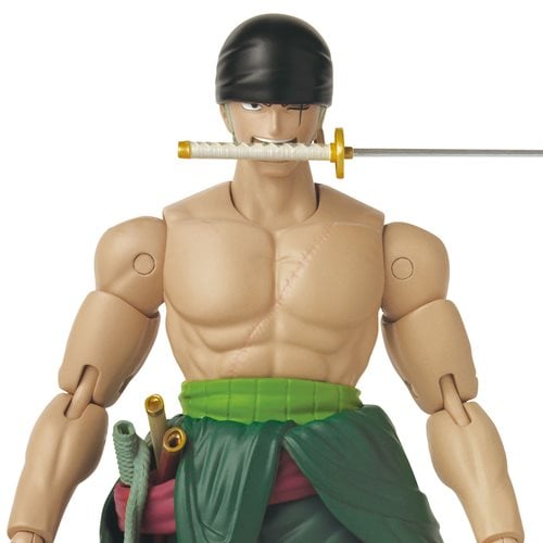 One Piece Anime Heroes Roronoa Zoro Three Sword Style Action Figure