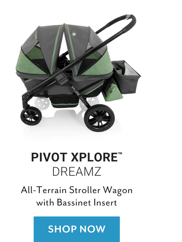 Pivot Xploreâ„¢ Dreamz All-Terrain Stroller Wagon with Bassinet Insert | Shop now