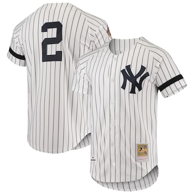  Mitchell & Ness White  Cooperstown Collection 1996 Authentic Home Jersey