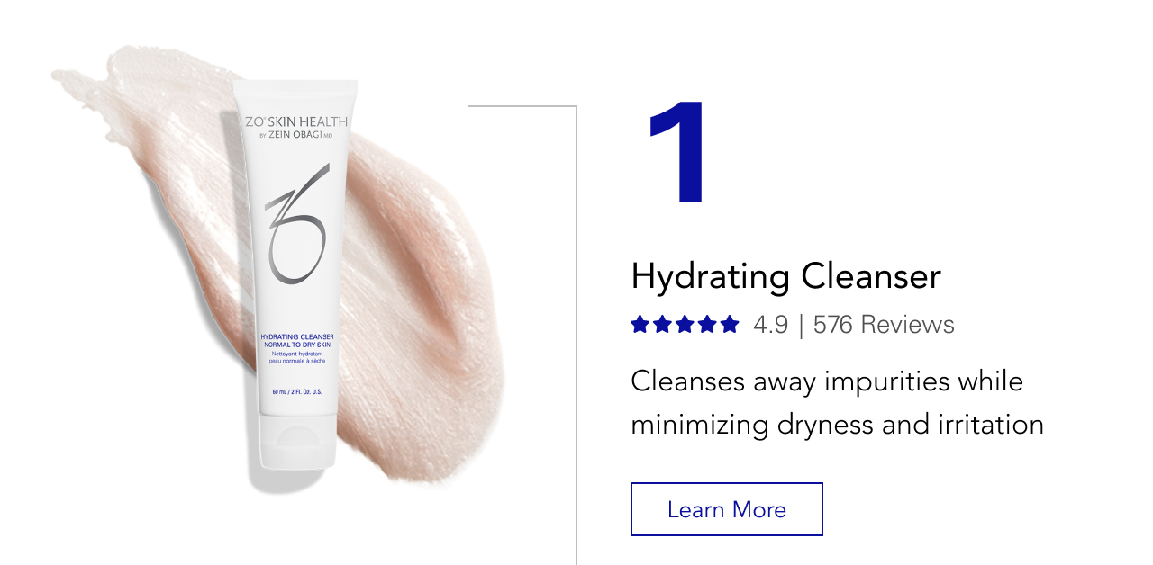 1: Hydrating Cleanser - Learn More