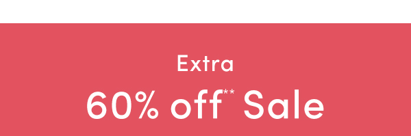 Extra 60% off Sale