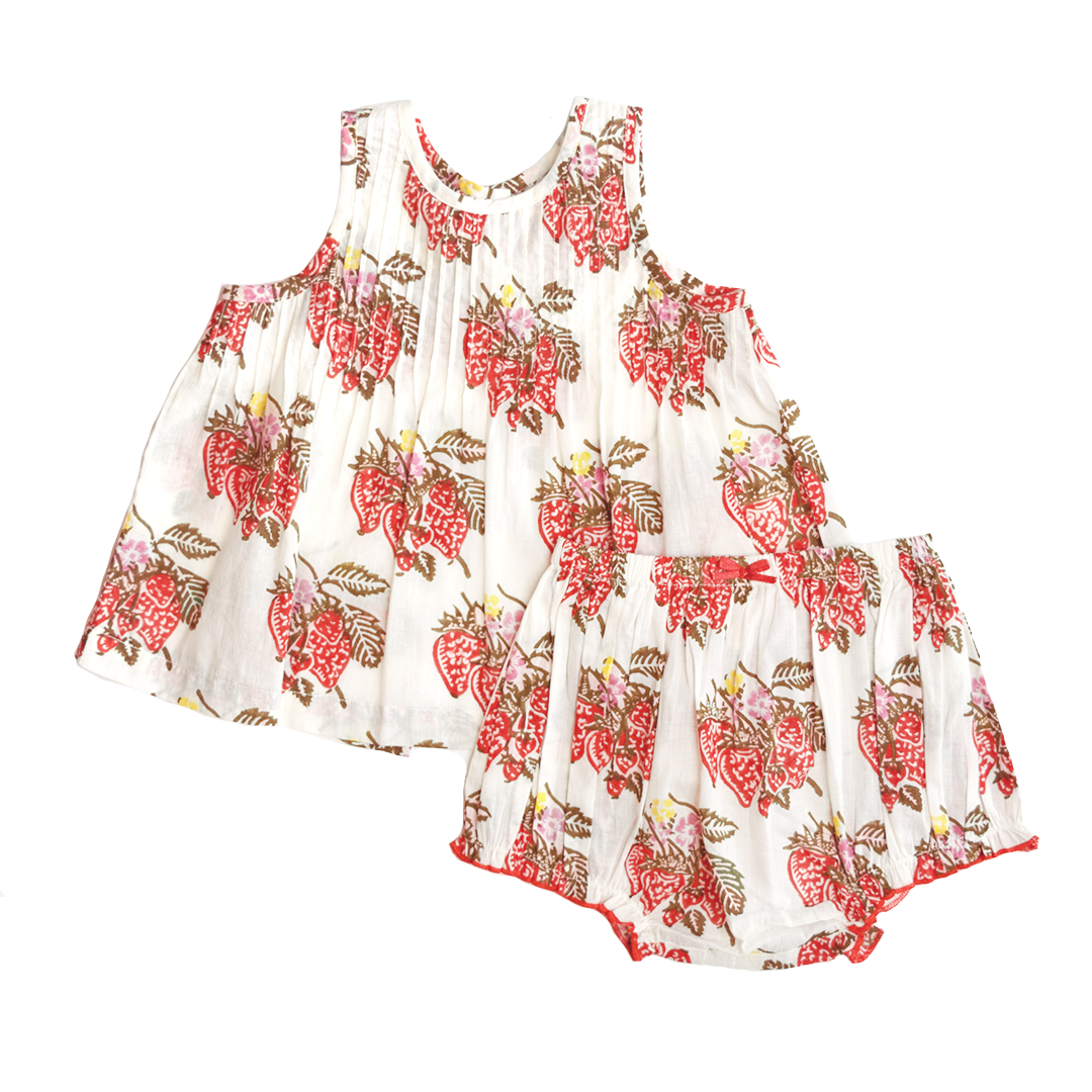 Image of Baby Girls Jaipur 2-Piece Set - Wild Strawberries