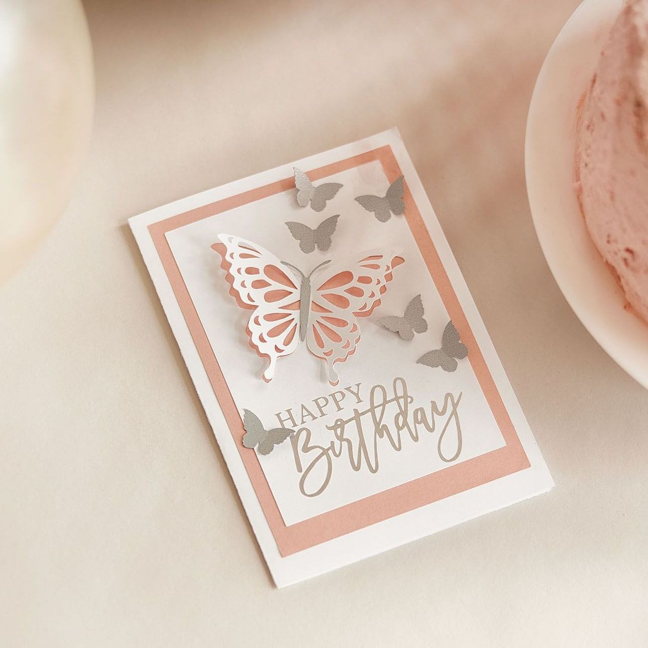 3D Butterfly Birthday Card