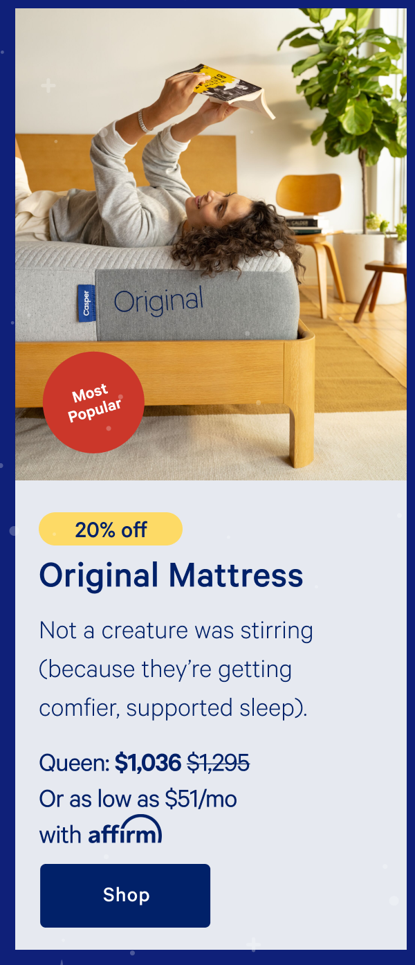 [15% off] >> Original Mattress >> 