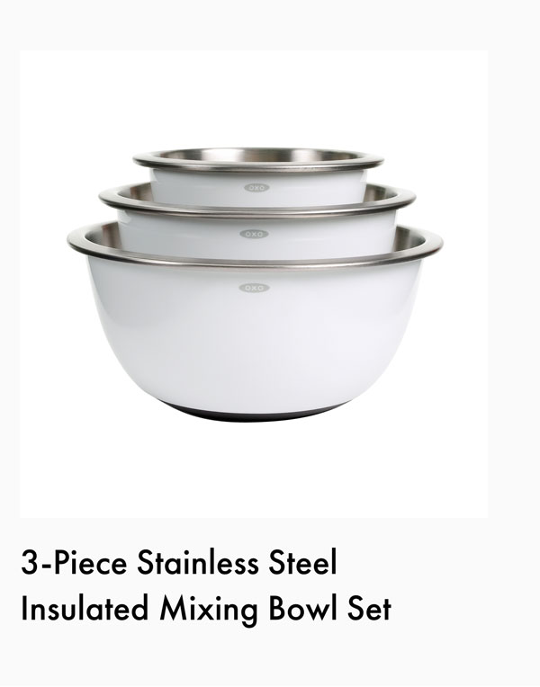 3-Piece Stainless Steel Insulated Mixing Bowl Set