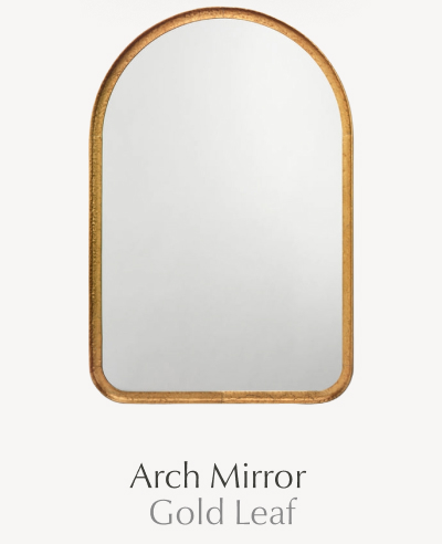 Arch Mirror - Gold Leaf