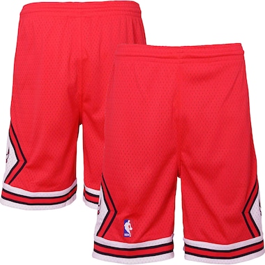 Youth Mitchell & Ness Red  Hardwood Classics Swingman Shorts