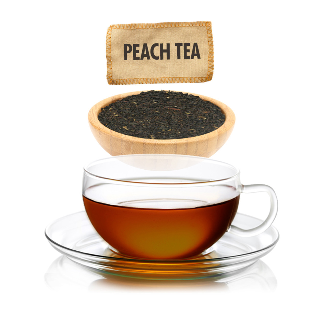 Image of Peach Flavored Black Tea - Loose Leaf - Sampler Size - 1oz