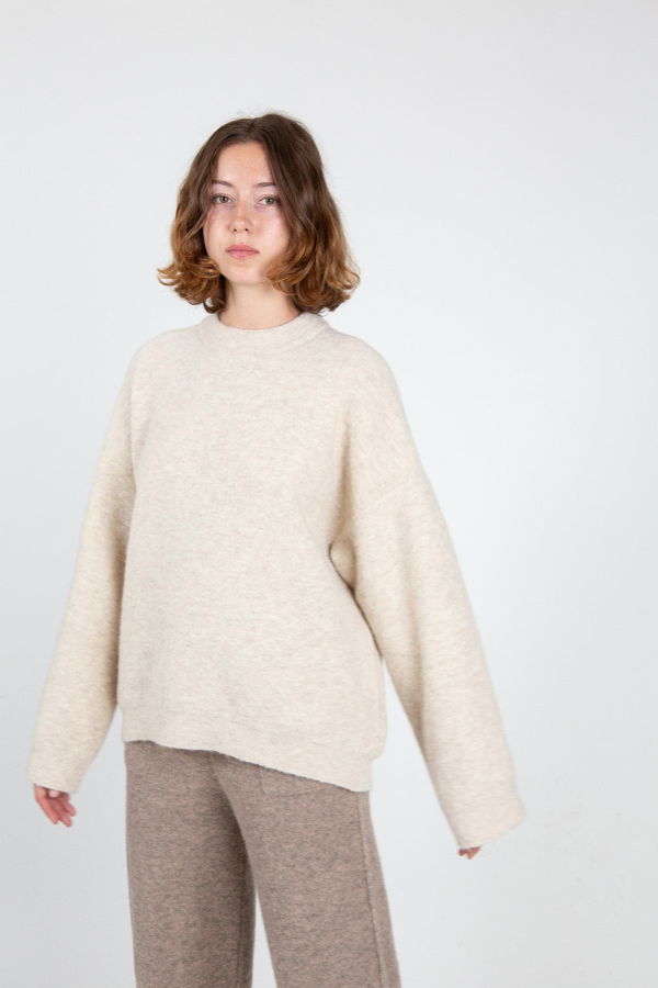 Lauren Manoogian Fleece Crewneck - Ecru