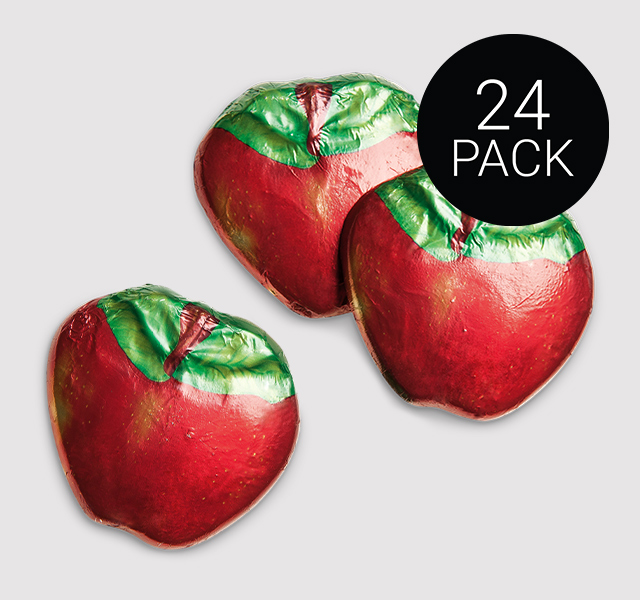 24 Pack: Milk Chocolate Apples