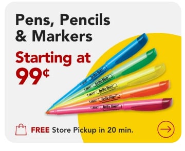  Pens, Pencils & Markers starting at $0.99