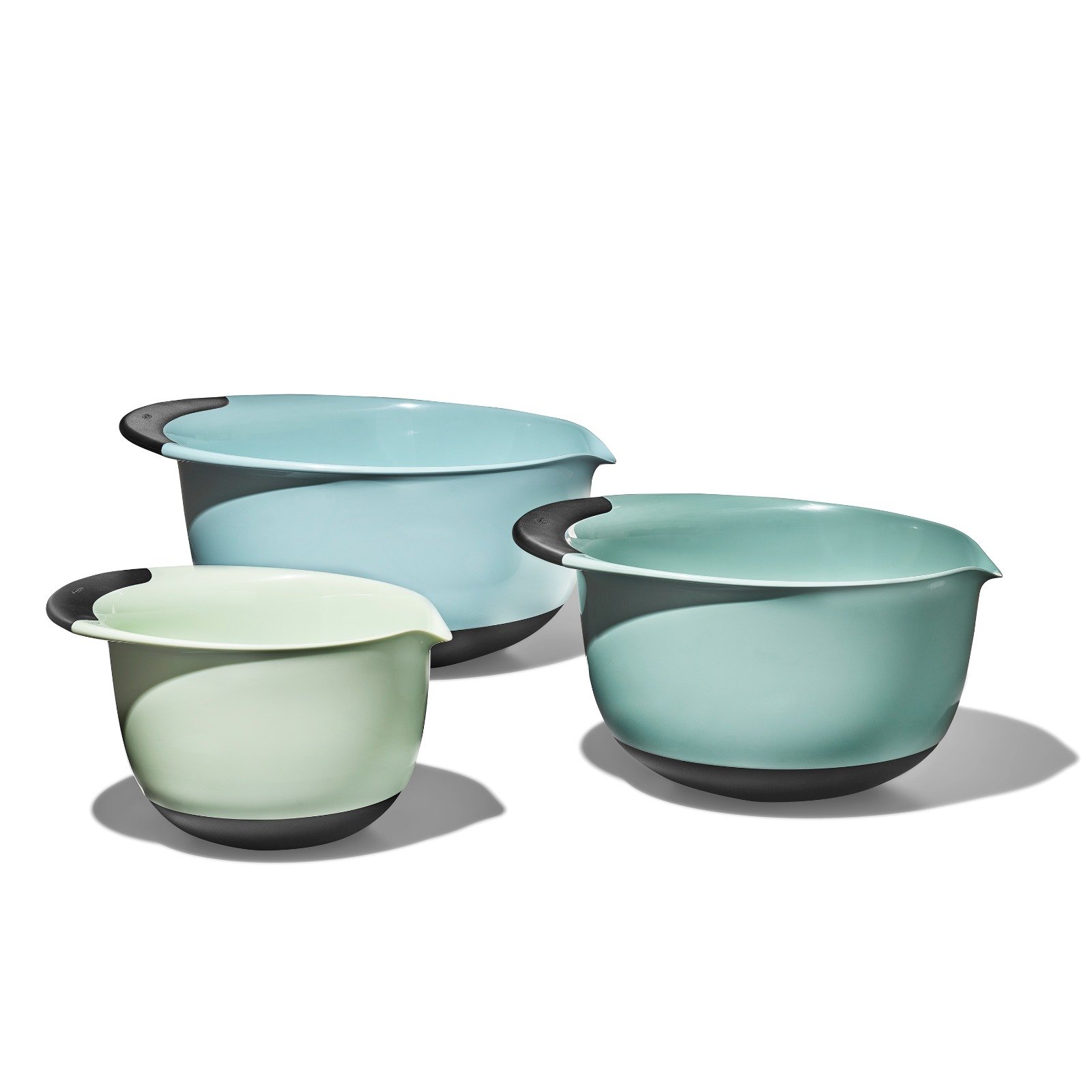 Image of 3 Piece Mixing Bowl Set - Cadet Blue, Tower Grey, Jade