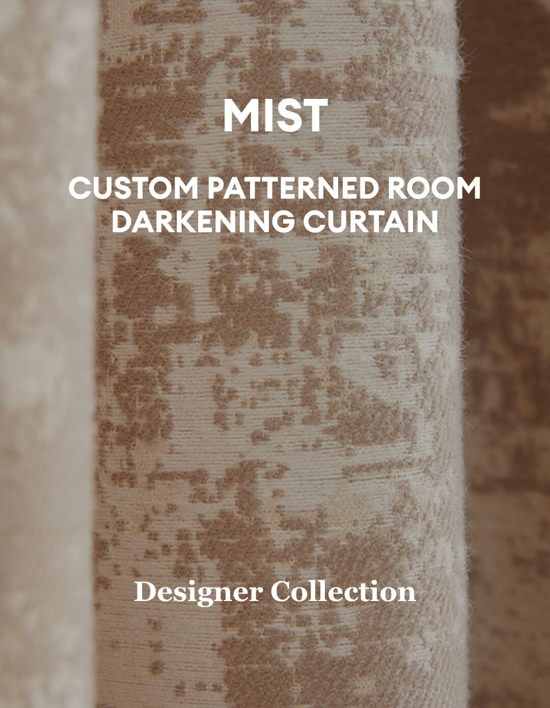 Mist - Custom Patterned Room Darkening Curtain