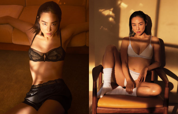 Greta Lee in Calvin Klein