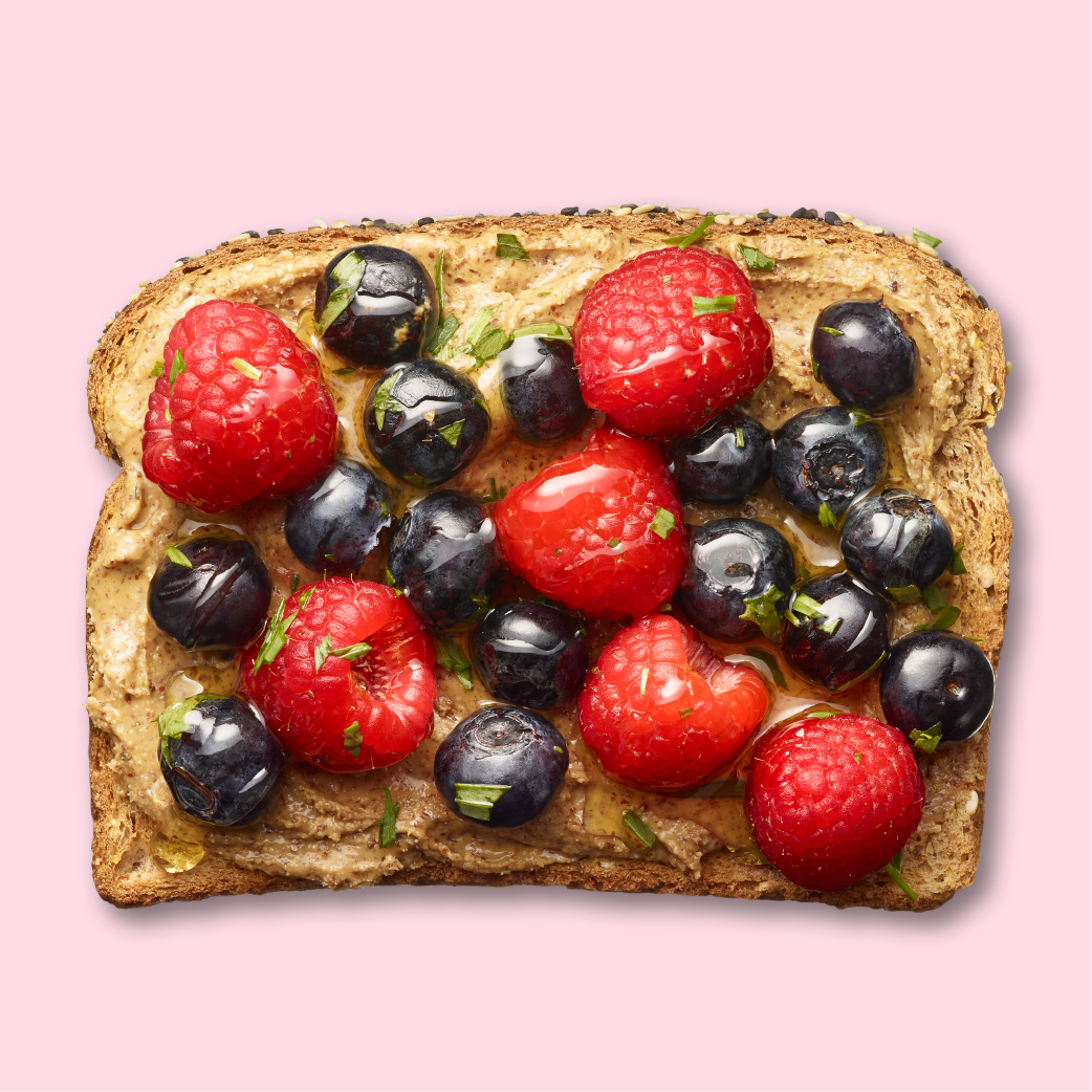 Almond-Butter Berry Toast