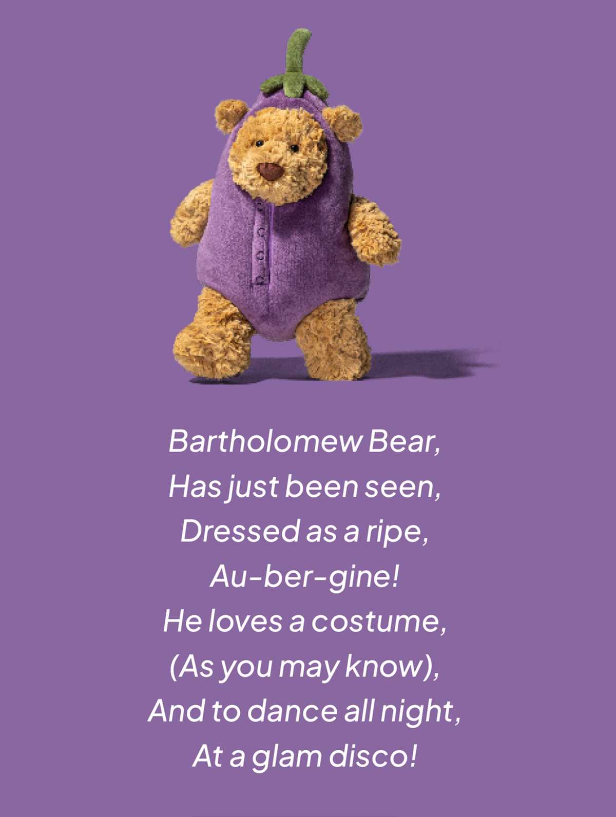 Bartholomew Bear Aubergine