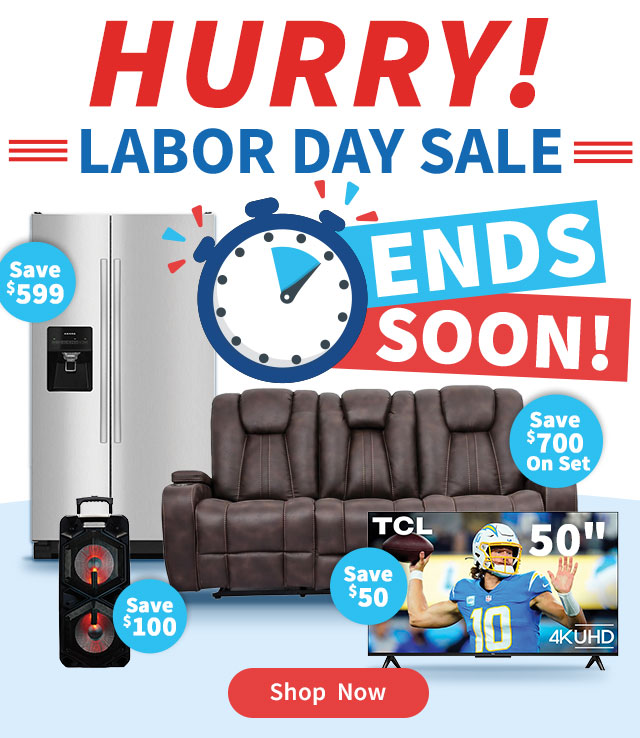 Hurry! Labor Day Sale Ends Soon! Shop Now