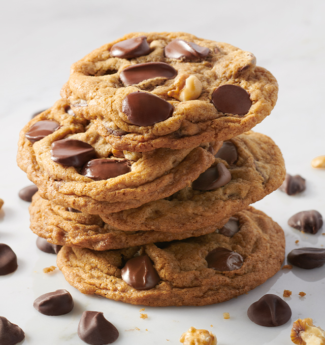 A Stack of Chocolate Chip Cookies