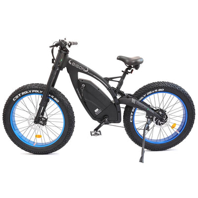 Ecotric 48v 17.6AH 1000W big fat tire ebike Bison-Matt Black