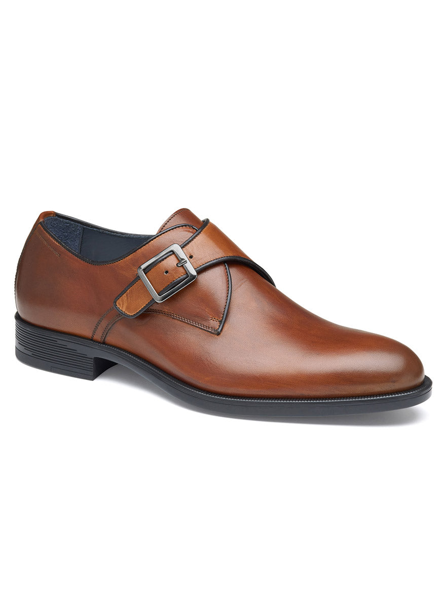 Image of J & M Collection Flynch Monk Strap in Tan Italian Calfskin