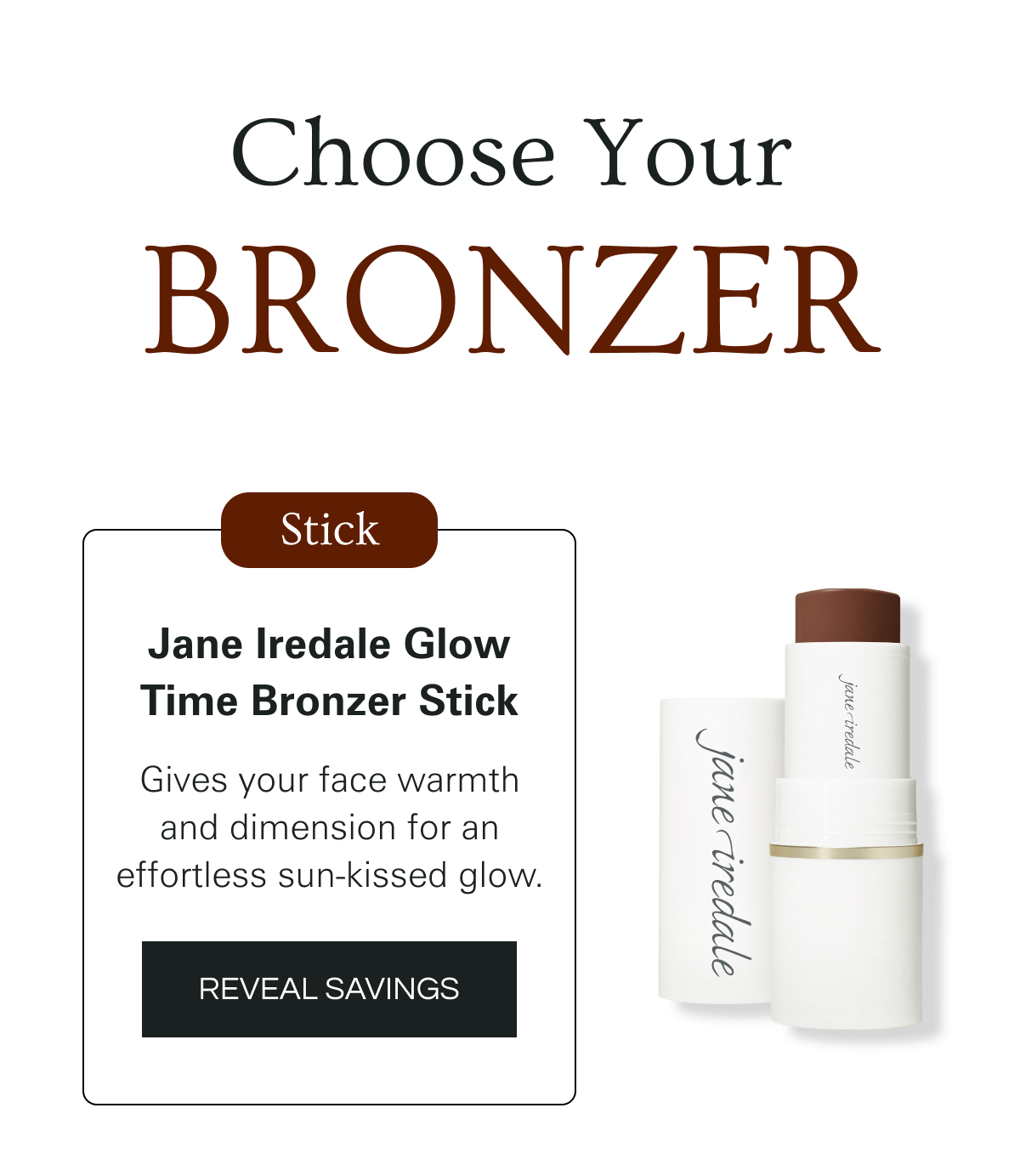 Jane Iredale Glow Time Bronzer Stick