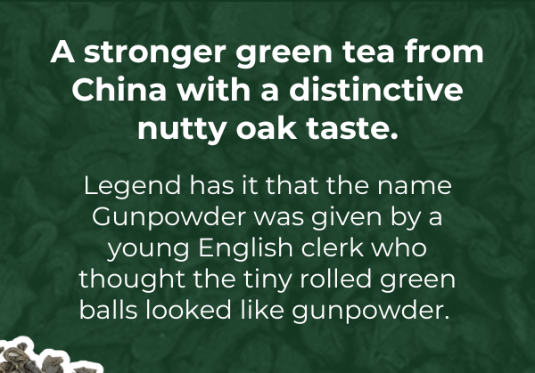 15% Off August's Featured Tea: Pinhead Gunpowder Green Tea