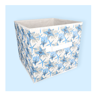 Essentials collapsible storage container with a starfish print