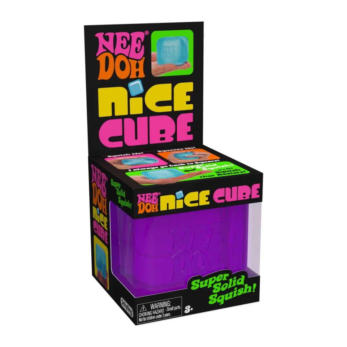 Nee Doh Nice Cube 2.5 Inch Squish Ball Fidget Toy