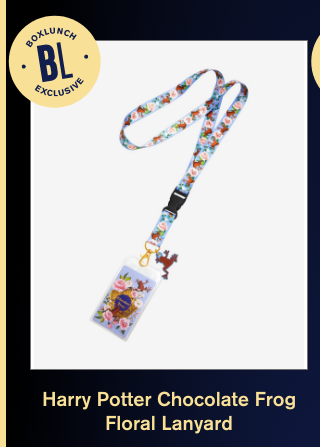 Harry Potter Chocolate Frog Floral Lanyard