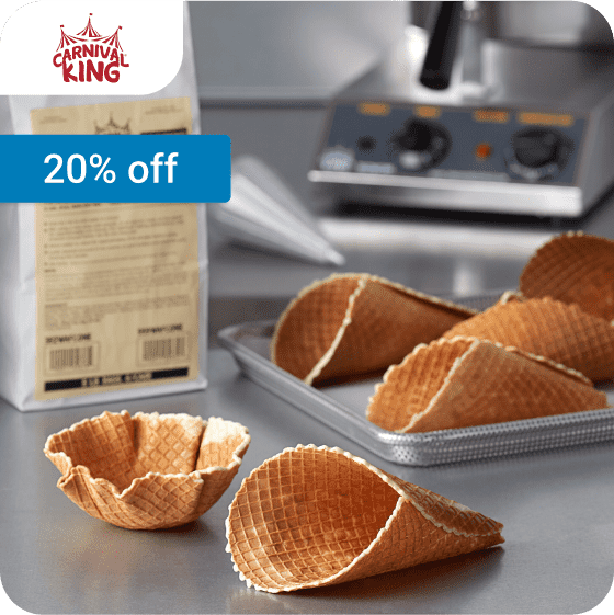 20% off Carnival King Waffle Cone Mixes