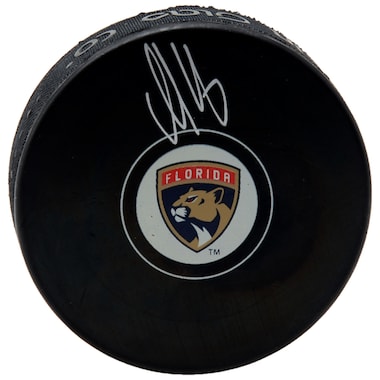 Aleksander Barkov  Autographed Hockey Puck