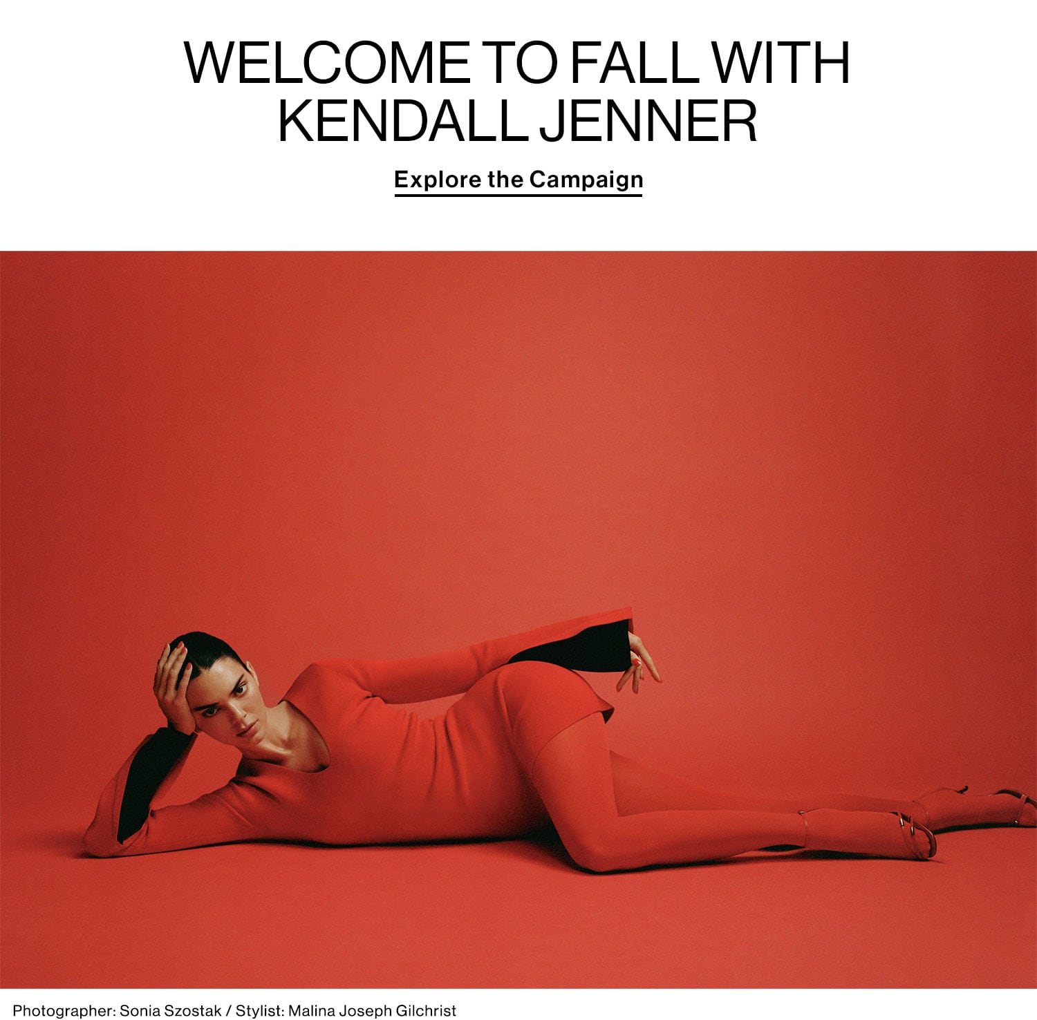 Welcome to Fall with Kendall Jenner. Explore the Campaign.