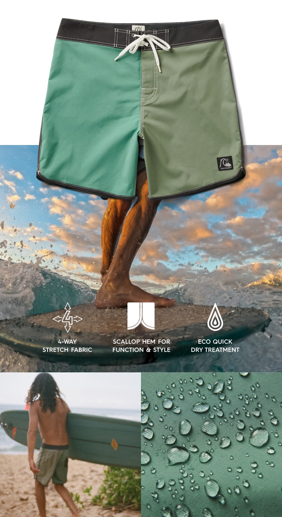 Original Scallop Jester 18" Boardshorts