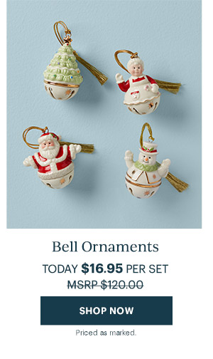 Bell Ornaments  TODAY $16.95 PER SET  [SHOP NOW]