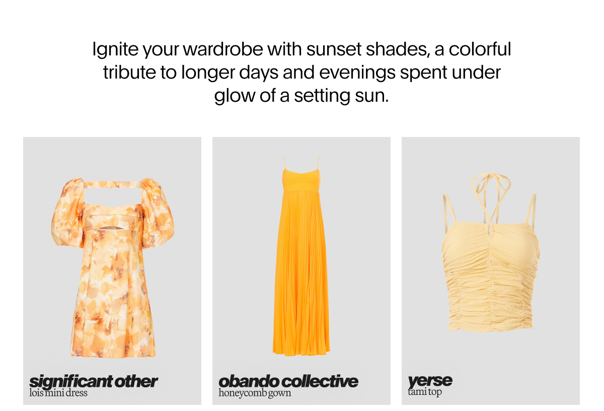 Trend Report: Sunset Shades