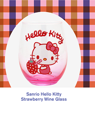 Sanrio Hello Kitty Strawberry Wine Glass