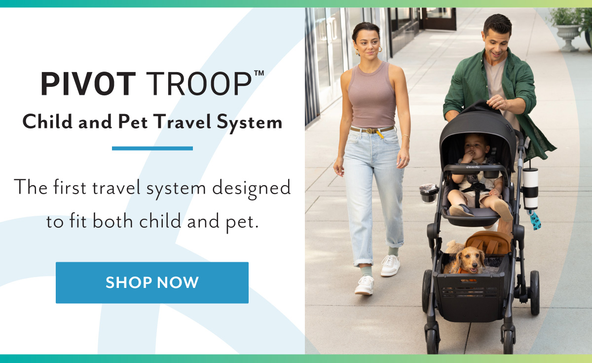 Pivot Troopâ„¢ Child and Pet Travel System | The first travel system designed to fit both child and pet. | Shop now