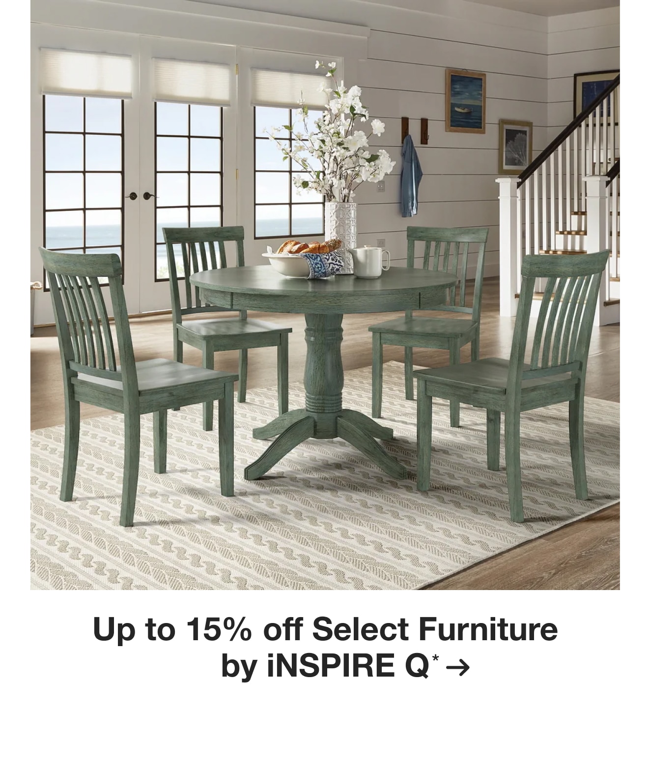 Up to 15% off Select Furniture by iNSPIRE Q*