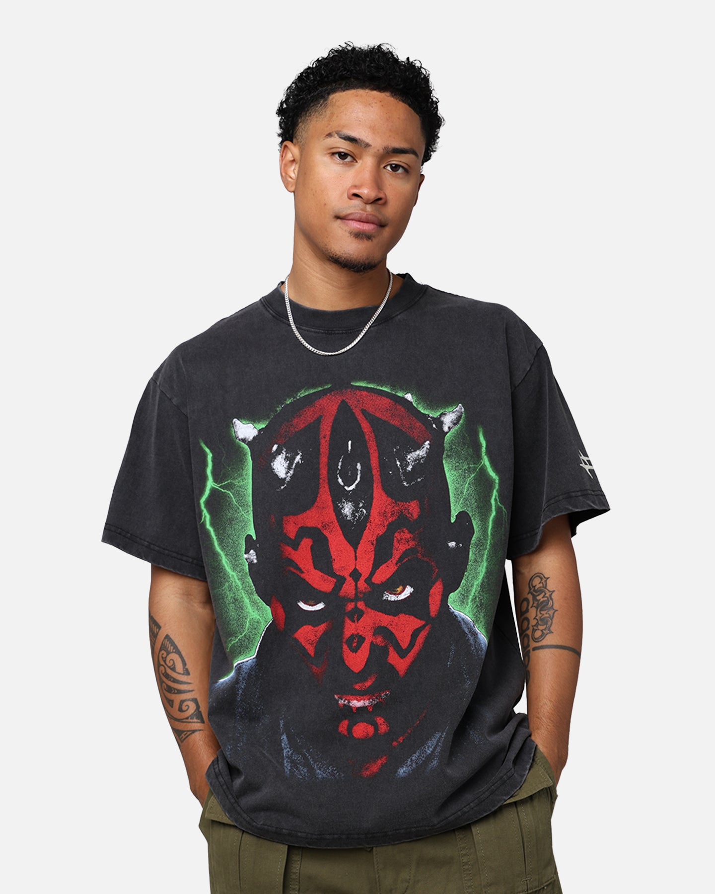 Image of Star Wars Darth Maul T-Shirt Black Wash