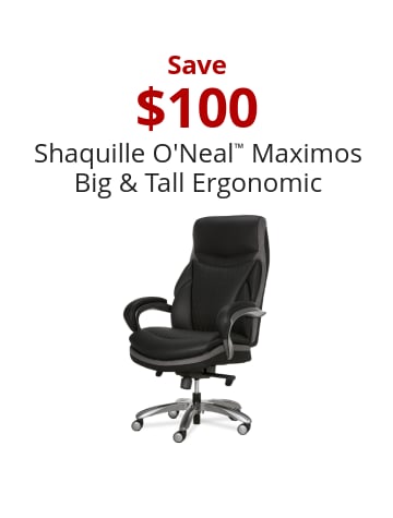 Save $100 Shaquille O'Neal™ Maximos Big & Tall Ergonomic Executive Chair