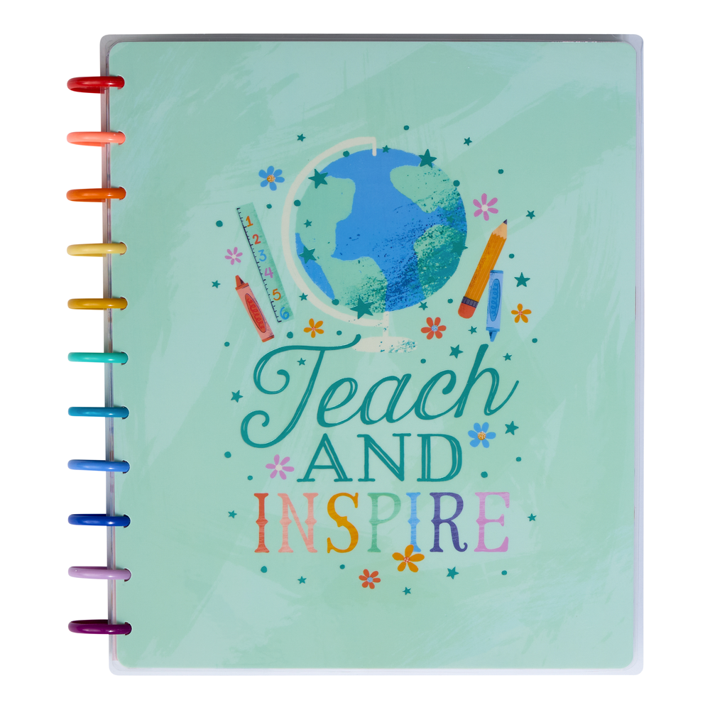 Image of 2024 Teach and Inspire Teacher Happy Planner - Big Teacher Layout - 12 Months