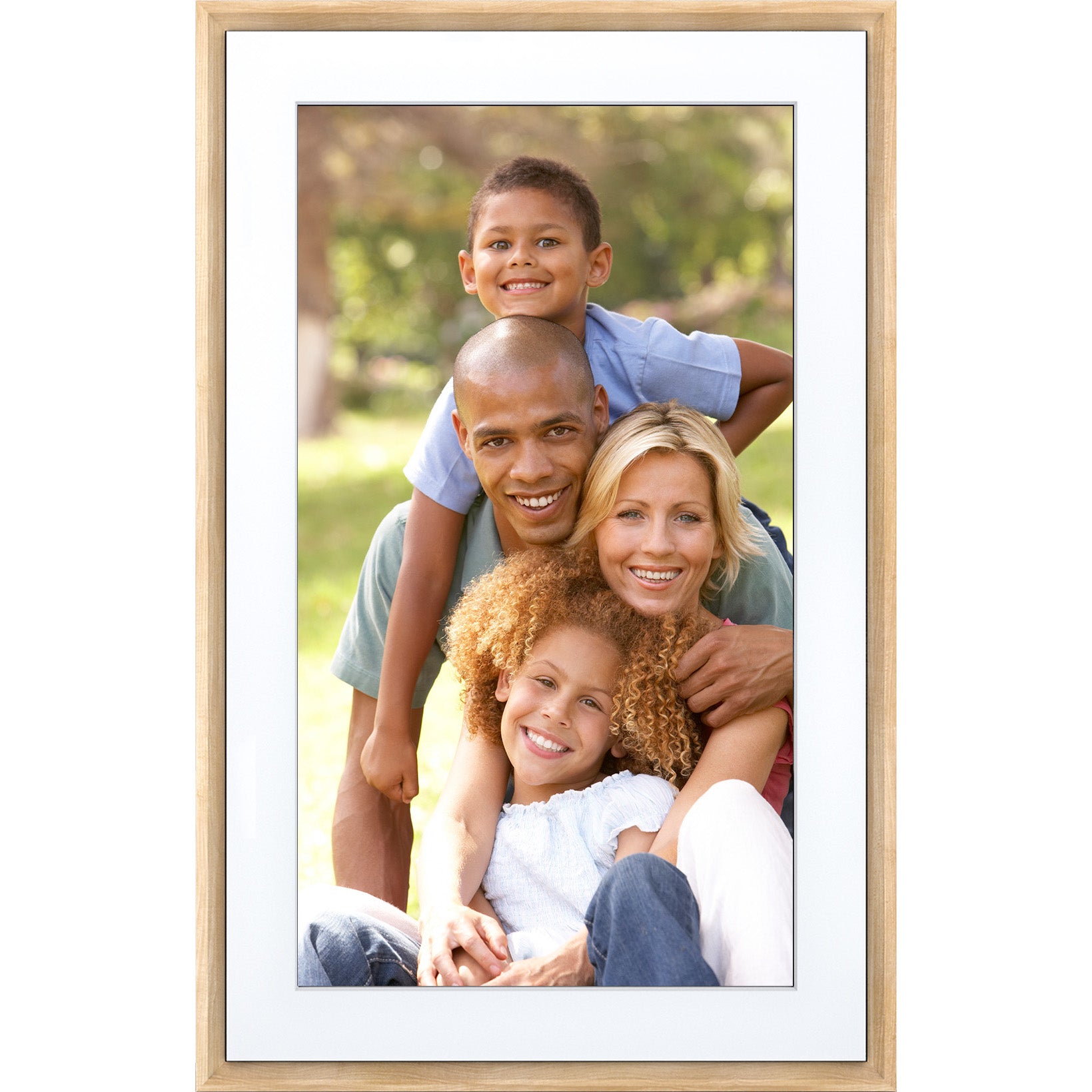 Image of Meural Canvas II 16x24 Smart Art Digital Photo Frame in Light Wood