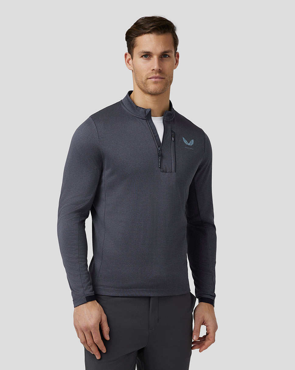 Image of Men’s Golf Pinnacle Tech Half Zip Top - Pewter Blue