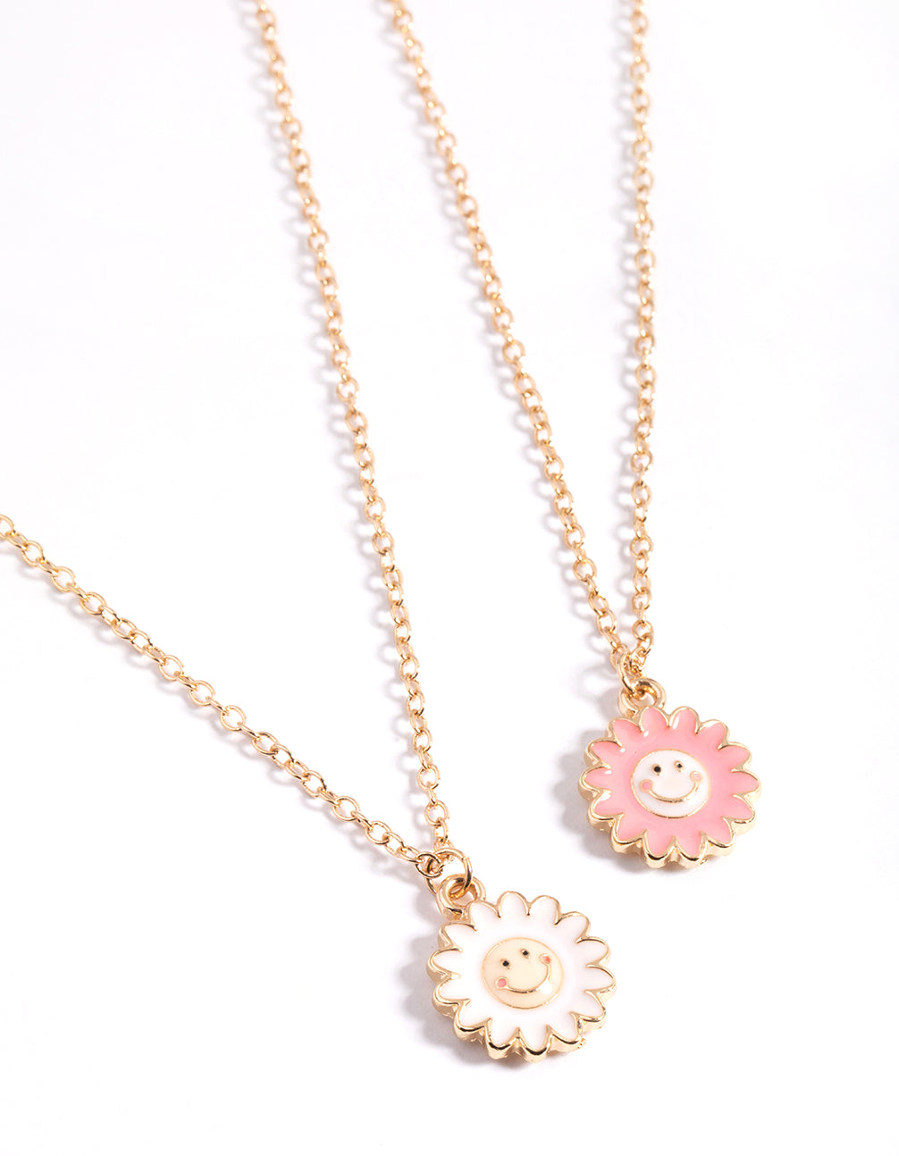 Image of Gold Happy Flower Necklace Pack