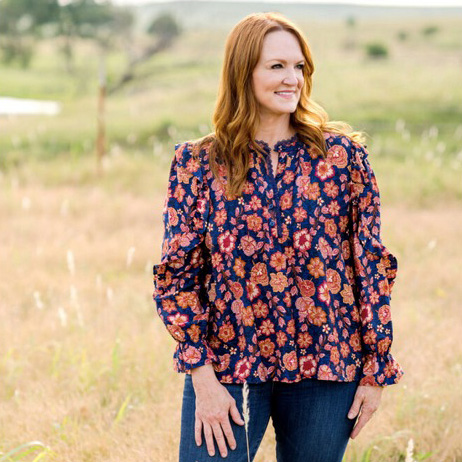 Ree Drummond's $22 Pleated Ruffle Blouse Instantly Dresses Up a Pair of Jeans