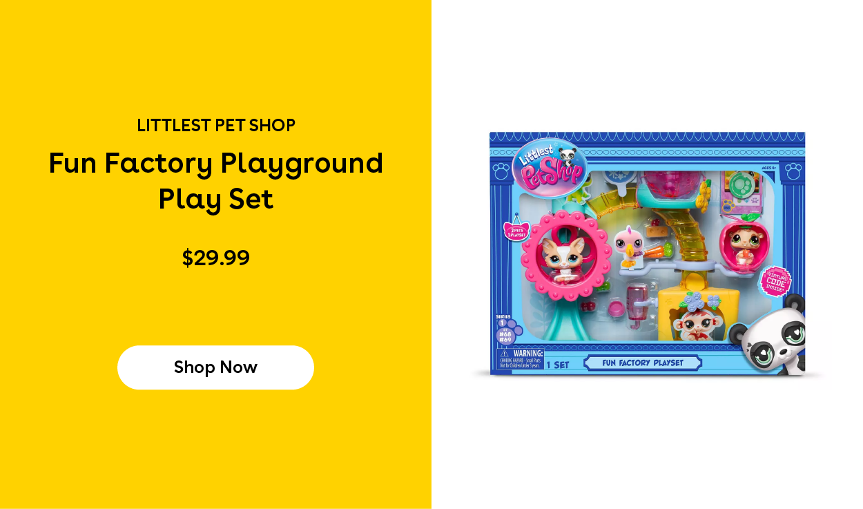 Littlest Pet Shop Fun Factory Playground Play Set $29.99 Shop Now